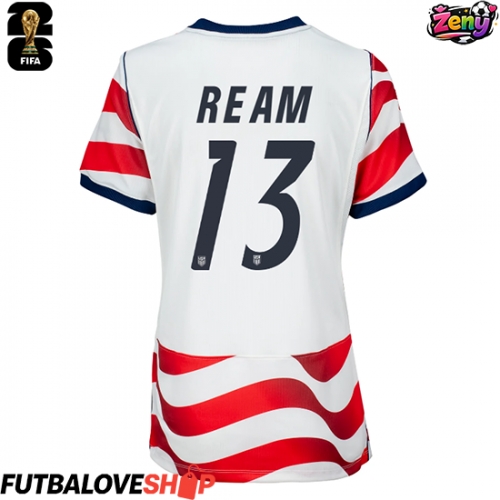 Dres Spojené štáty Tim Ream #13 Domáci pre Ženy MS 2026 Krátky Rukáv